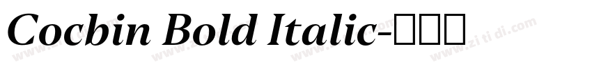Cocbin Bold Italic字体转换 Cocbin Bold Italic字体转换